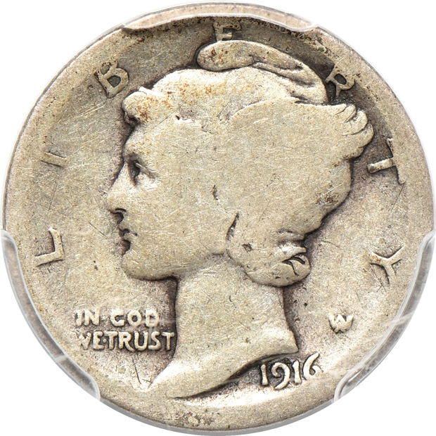1916-D About Good-3 and 1942/1 VF-30, both PCGS CAC