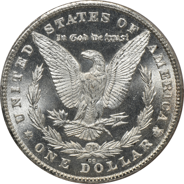 1880-CC 8/High 7 PCGS MS-65