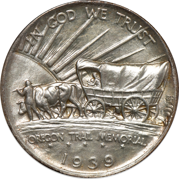1939-D and 1939-S Oregon, both NGC MS-66