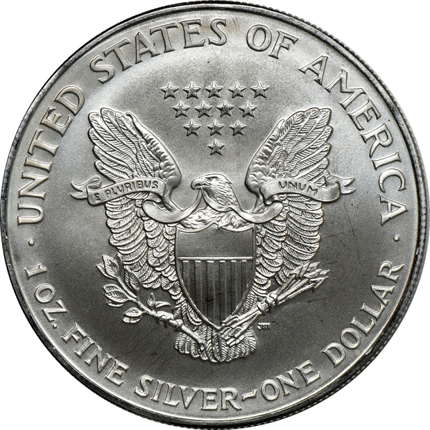 Twenty 1996 American Silver Eagles