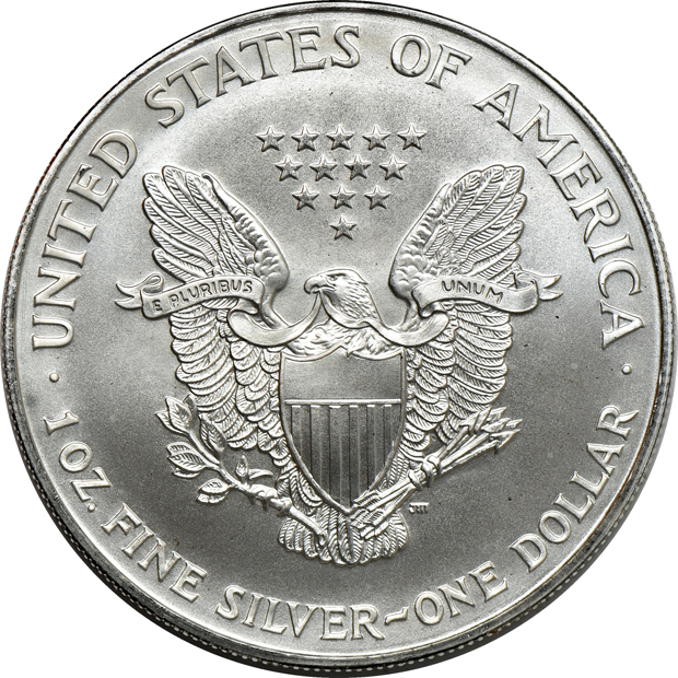 Twenty 1996 American Silver Eagles