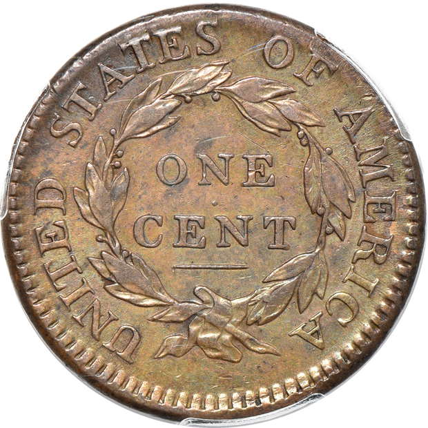 1814 Crosslet 4 PCGS AU details/cleaned