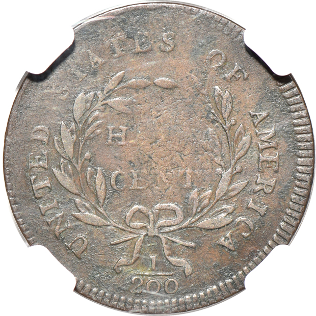 1795 Plain Edge, No Pole NGC VF-20