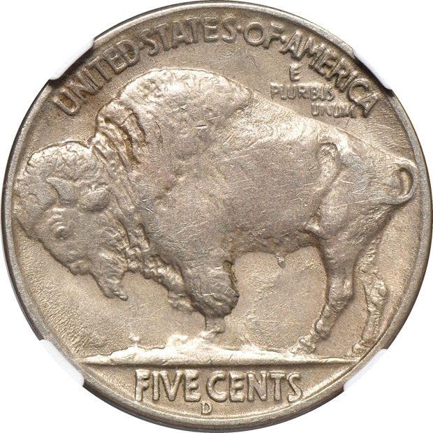 1937-D 3 Legged NGC AU-55