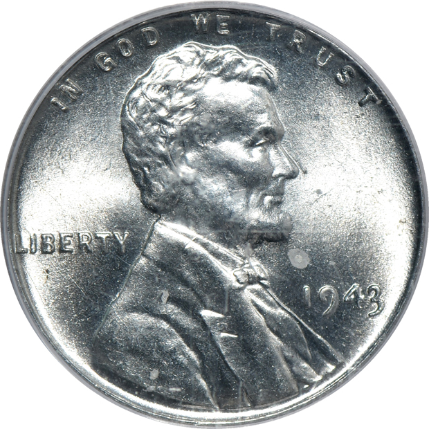 Seven high grade Lincoln cents certified by PCGS