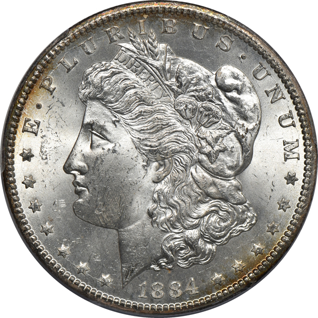 1884-CC and 1884-O, both PCGS MS-64