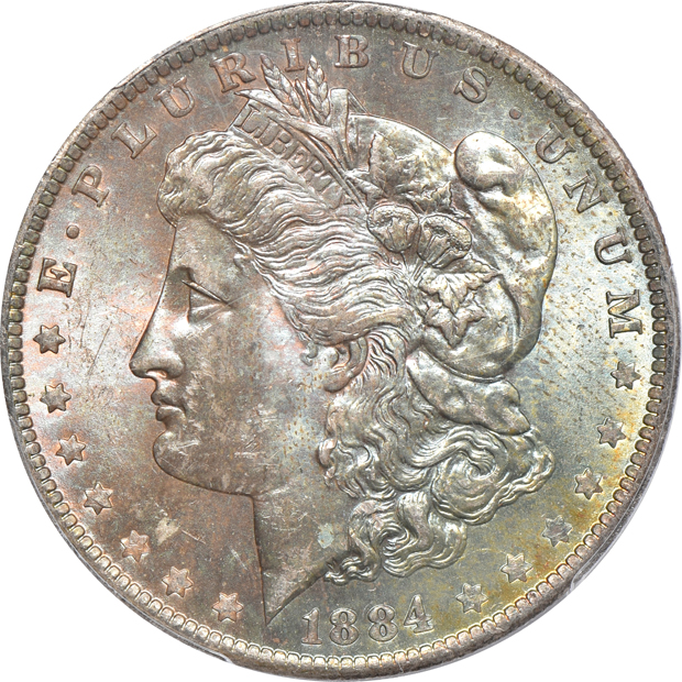 1884-CC and 1884-O, both PCGS MS-64