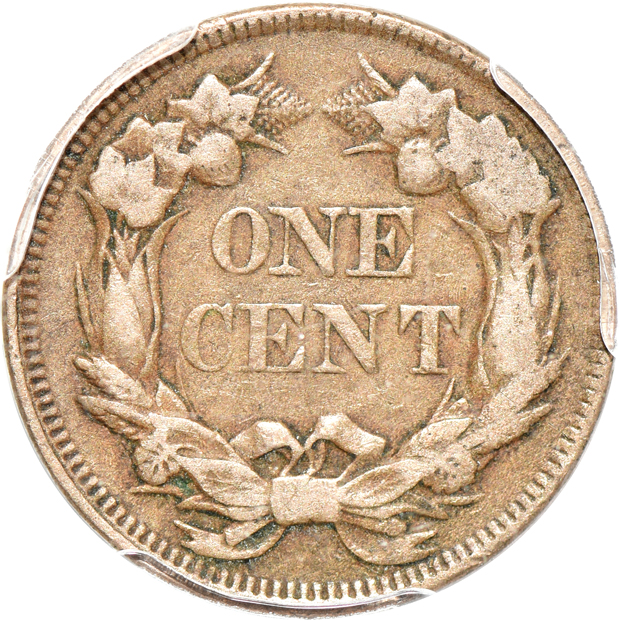 Four small cents, as described
