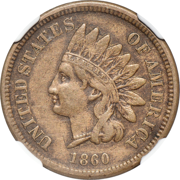 Four small cents, as described
