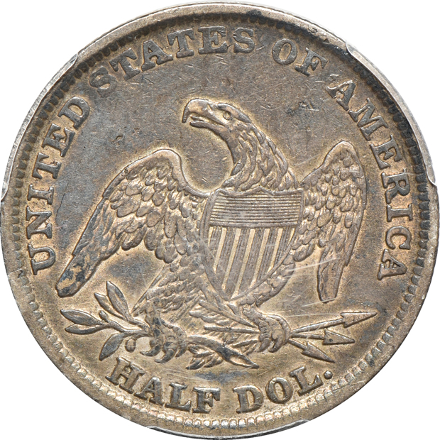 1831 Bust half-dollar ICGS XF-40, 1839 RE, Capped, Lg. Letters Bust half-dollar PCGS XF-40, and an 1870-S Seated half-dollar PCGS VF-30