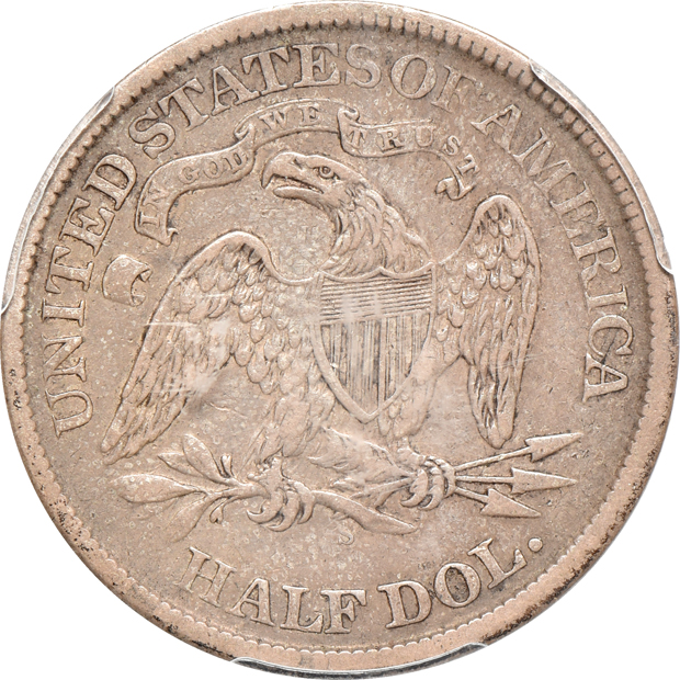 1831 Bust half-dollar ICGS XF-40, 1839 RE, Capped, Lg. Letters Bust half-dollar PCGS XF-40, and an 1870-S Seated half-dollar PCGS VF-30