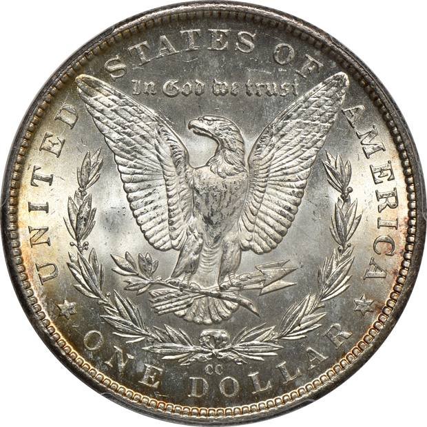 1882-CC, 1884-CC, and a 1884-O, all PCGS MS-64