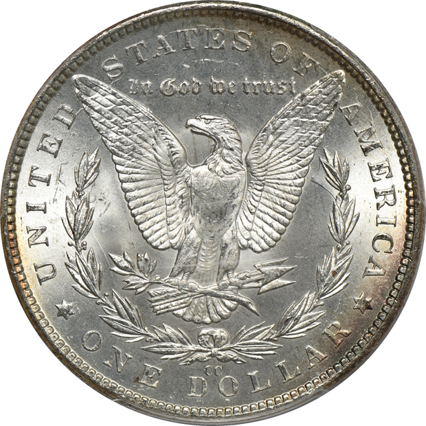1882-CC, 1884-CC, and a 1884-O, all PCGS MS-64