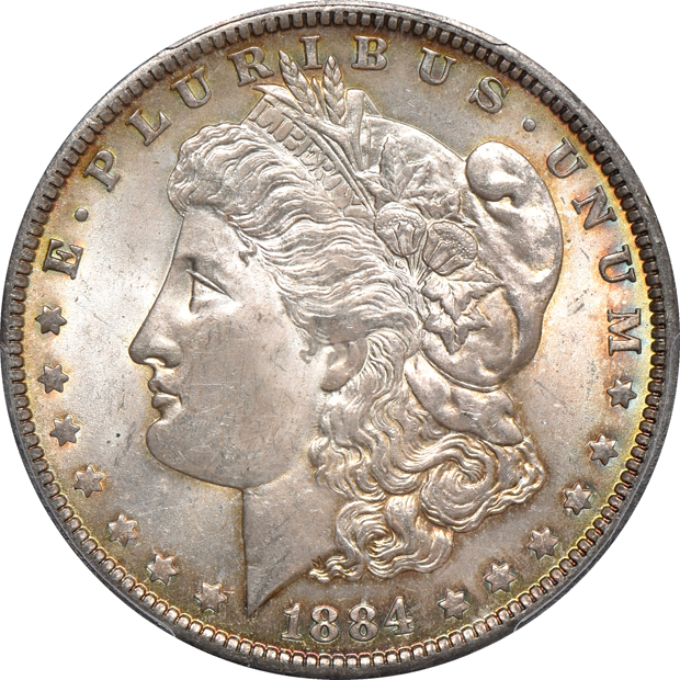 1882-CC, 1884-CC, and a 1884-O, all PCGS MS-64