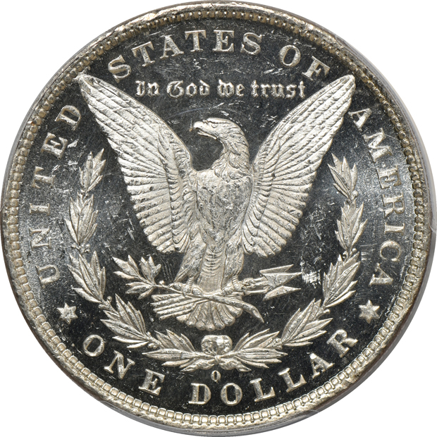 1880-S MS-64PL, 1881-O MS-63DMPL, and an 1886 MS-63PL, all PCGS