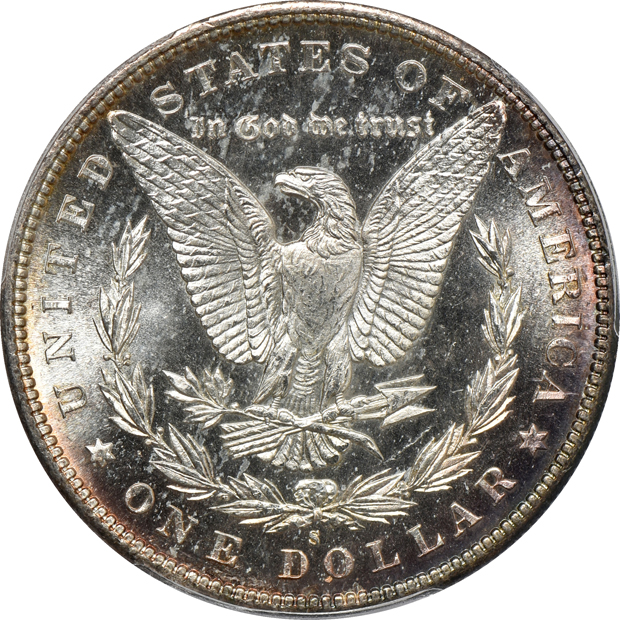 1880-S MS-64PL, 1881-O MS-63DMPL, and an 1886 MS-63PL, all PCGS