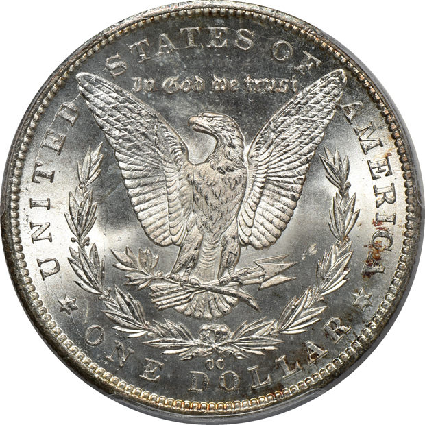 1882-CC MS-64, and an 1884-CC MS-65, both PCGS
