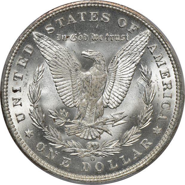 1891, 1891-O, and 1891-S, all PCGS MS-63