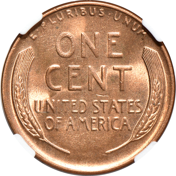 Five Lincoln cents certified by NGC