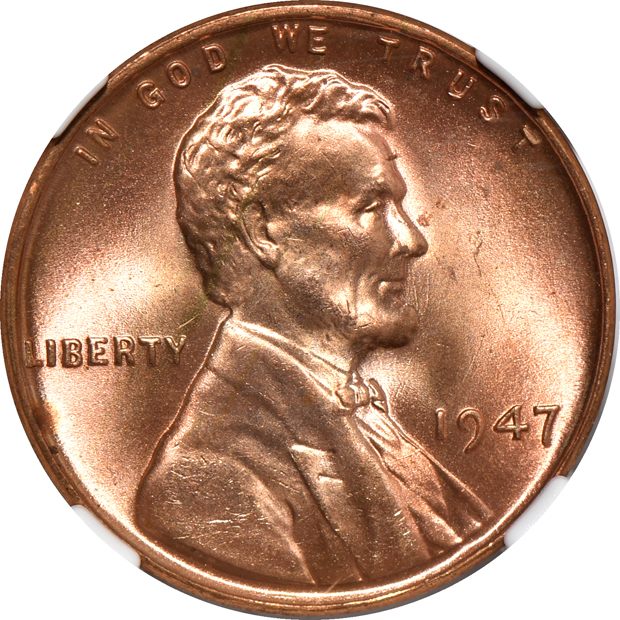 Five Lincoln cents certified by NGC