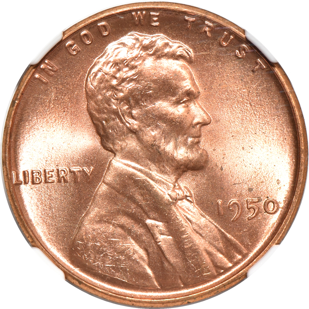 Five Lincoln cents certified by NGC