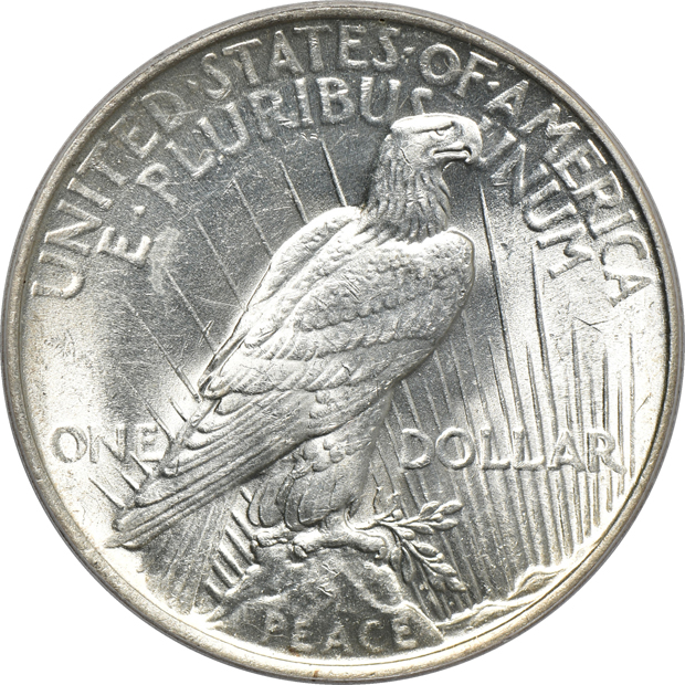 Two Mint Error Peace dollars, plus a 1922 VAM 8 Doubled Tiara Peace dollar, all PCGS as described