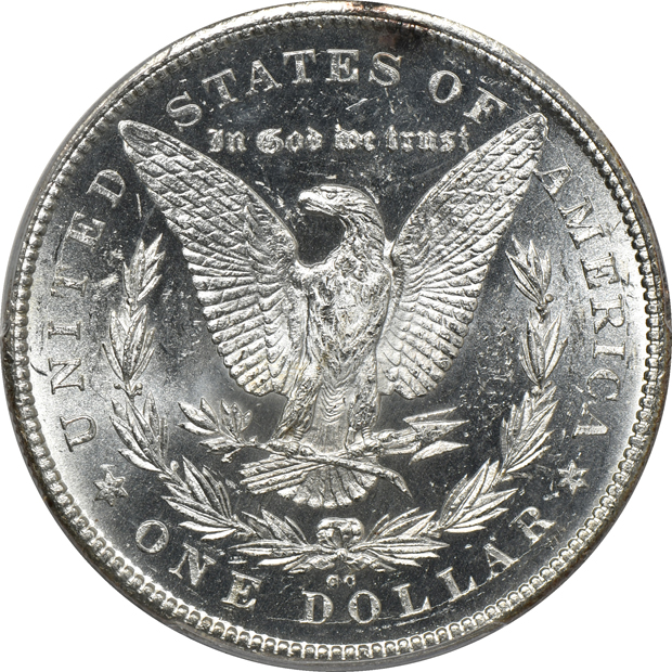 1878-CC MS-62PL, and an 1899 MS-63, both PCGS