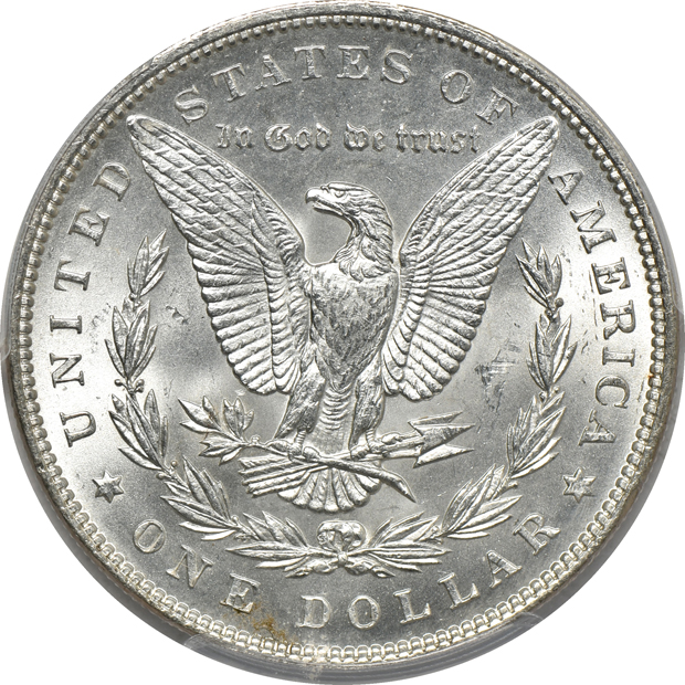 1878-CC MS-62PL, and an 1899 MS-63, both PCGS