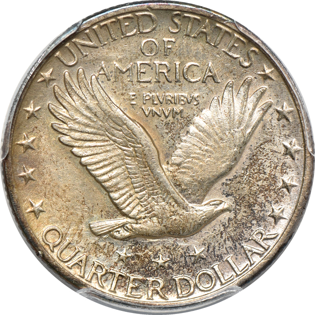 1918-S 8 Over 7 PCGS AU-53