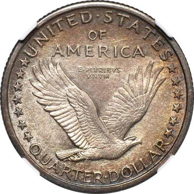 1916 Standing Liberty Quarter NGC UNC details/cleaned