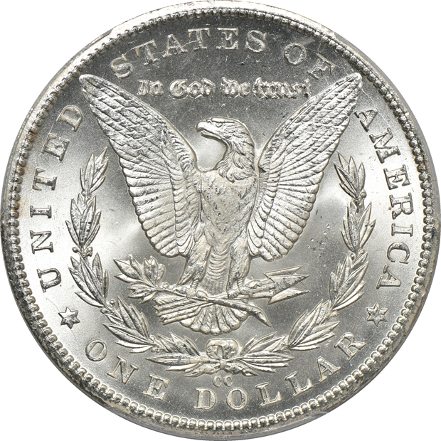 1882-CC and two 1884-CC, all PCGS MS-64