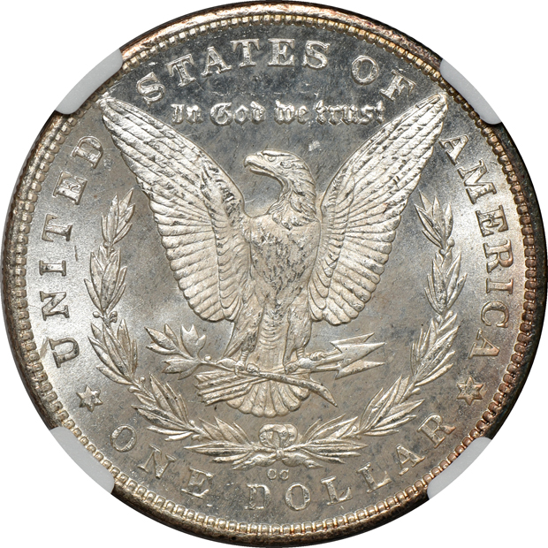 1880-CC MS-63 and 1885-CC MS-64, both NGC