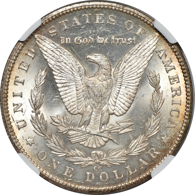 1880-CC MS-63 and 1885-CC MS-64, both NGC