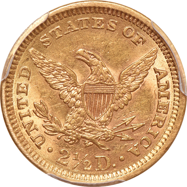 1861 New Reverse AU-58 CAC, and a 1905 MS-62, both PCGS