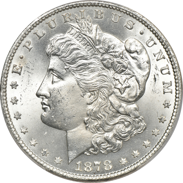 1878-CC MS-64, and an 1888-S MS-63, both PCGS