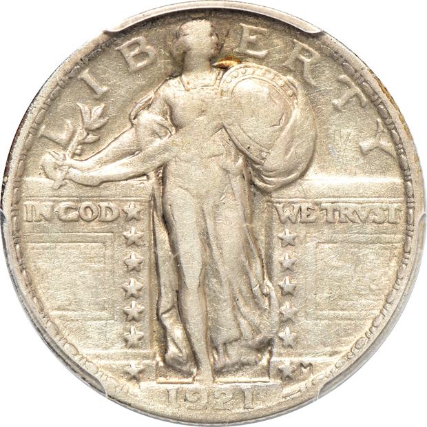 1921 VF-25, and a 1929 MS-64FH, both PCGS
