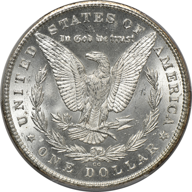 1880-CC MS-63 and an 1881-CC MS-64, both PCGS