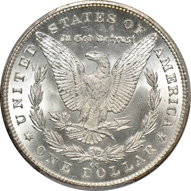 1880-CC MS-63 and an 1881-CC MS-64, both PCGS