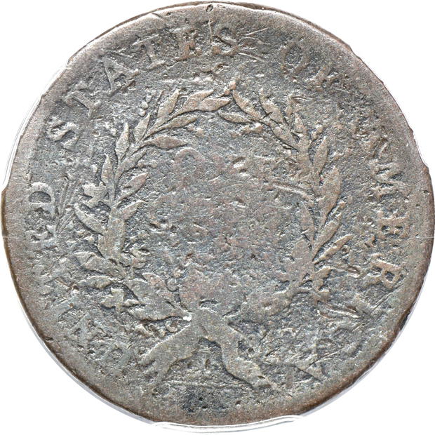 1793 Wreath, Vine, and Bars S-6 PCGS VG details/damage