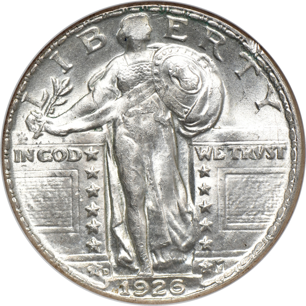 1924 NGC MS-62, 1926-D NGC MS-63, and a 1929 PCGS MS-64FH
