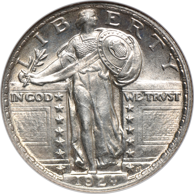 1924 NGC MS-62, 1926-D NGC MS-63, and a 1929 PCGS MS-64FH