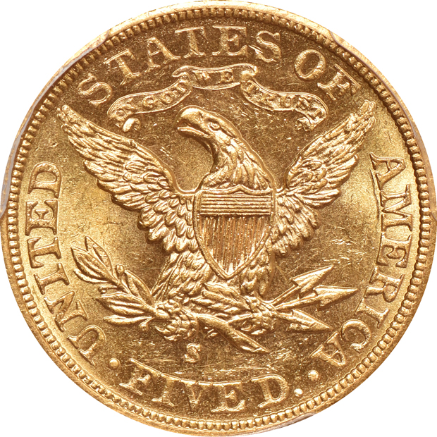 1881 MS-62, 1902-S MS-62+, and a 1908 MS-62, all PCGS