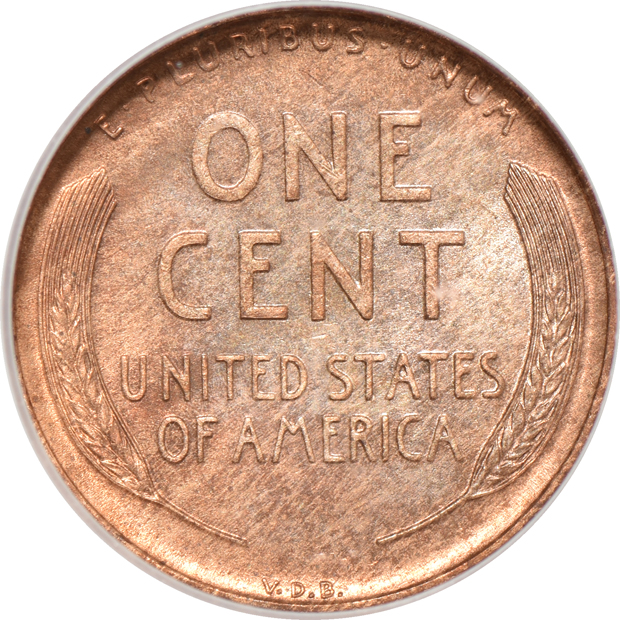 1909-S VDB Lincoln ICG MS-60 details/cleaned