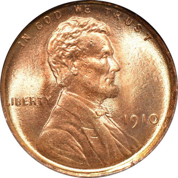 1910 and 1911, both NGC MS-66 RD