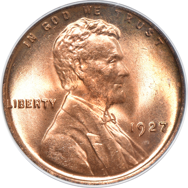 1925, 1927, and 1928, all PCGS MS-66RD
