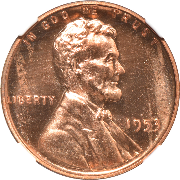 Two certified RED Lincoln Wheat cent varieties and two certified RED Lincoln Memorial cent varieties