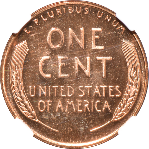 Two certified RED Lincoln Wheat cent varieties and two certified RED Lincoln Memorial cent varieties