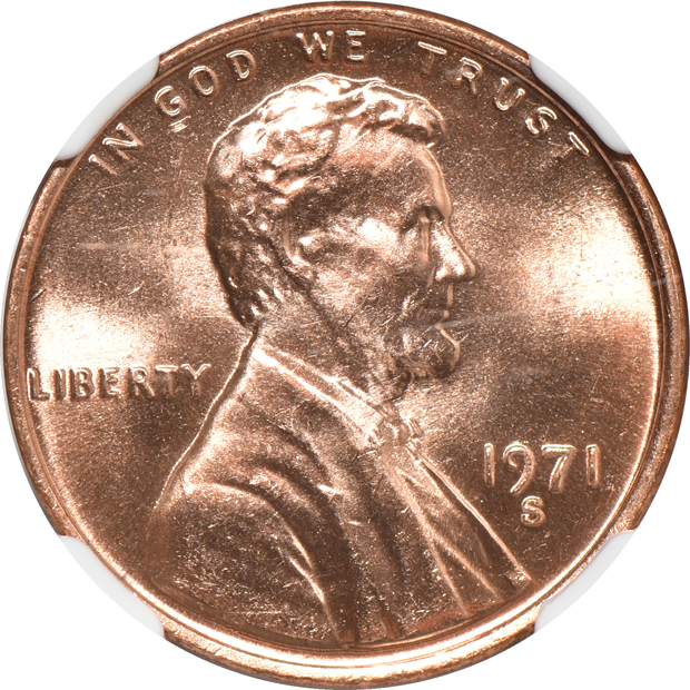 Six NGC certified RED Lincoln Memorial cents