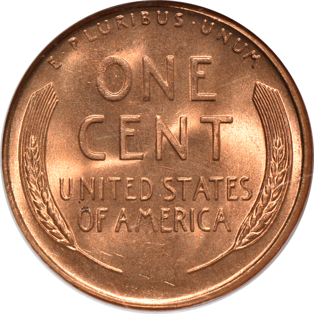 Four Lincoln cents certified MS-67 RD by NGC
