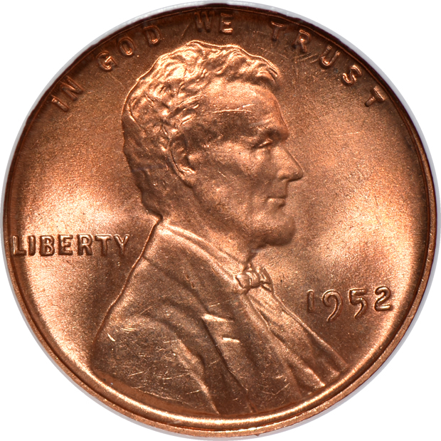 Four Lincoln cents certified MS-67 RD by NGC